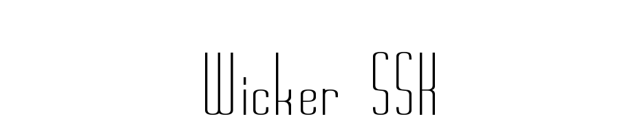 Wicker SSK cкачати шрифт безкоштовно